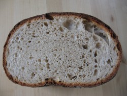Holzofenbrot Schnitt